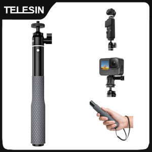 Gậy Selfie Lặn Chống Nước TELESIN Floaty Monopod Với 360 ° Đầu Bi Xoay Cho GoPro DJI Osmo Action Insta360 Nhôm PC