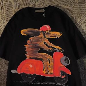 PAZHAOLANG | Oversized Vintage Print T-Shirt for Men and Women