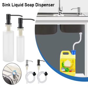 Kitchen Sink Soap Dispenser Built-in Kitchen Sink Soap Dispenser Extension Tube Kit Easy to Install Soap Bottle