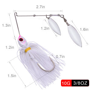 1pcs Spinner Bait 10G 14G Metal Lure Hard Fishing Lure Spinner Lure Spinnerbait Pike Swivel Fish Tackle Wobbler Fishing