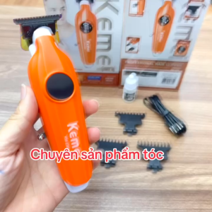 Tông đơ chấn viền Kemei 2362 mài chuốt siêu bén 7000 vòng/phút - Máy cắt tỉa tóc chuyên nghiệp động cơ mạnh mẽ âm thanh êm ái phù hợp mọi lứa tuổi lưỡi thép không gỉ pin lithium 1200mAh