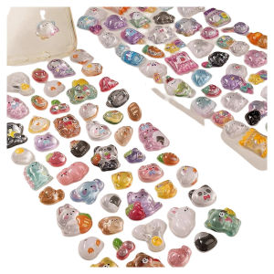 Nhãn Dán 3D Thủy Tinh Cho Trẻ Em Hình Động Vật Hoạt Hình Bùa May Mắn Chống Thấm Nước Cho Điện Thoại Di Động Và Cốc Nước