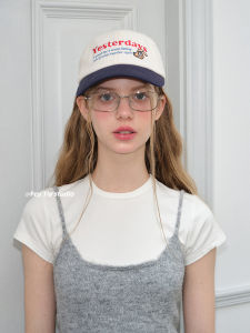 Feytiy Pure Cotton Breathable Big Head Circumference Version Curved Brim Cartoon Embroider Baseball Cap Spring and Summer Sun-Proof All-Matching Peaked Cap