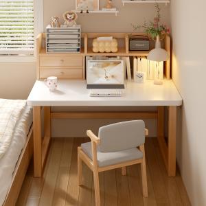 ZHUOHE | Bàn Học Compact có Kệ Sách Gắn Tường cho Máy Tính tại Nhà