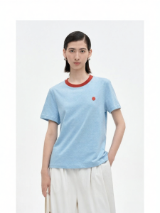 Cotton Short Sleeve T-shirt Loose Fit Small-sized