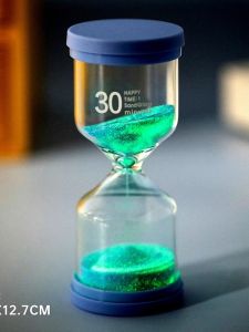 Childrens Anti-Fall Night Glow Sand Timer 30 Minute Study Time Management Creative Desktop Decorations Birthday New Year Gifts