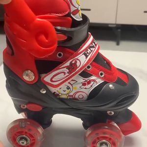 Double-Row Adjustable Roller Skates for Kids 12 Years Old Girls Size 4 Wheels Roller Blades Skating Shoes Suitable for Beginners Indoor and Outdoor Skates