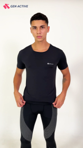 GEN ACTIVE Kaos Olahraga Running Dry Fit Pria Baju Lari Gym Cowok Pakaian Sport Quick Dry