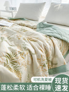 Summer Lightweight Air Conditioner Quilt Student Dormitory Single Pure Water Wash Cotton Fully Machine Washable Fiber Filling