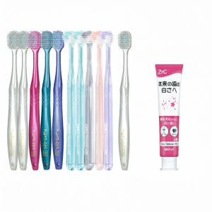 Ebisu | Whitening Toothbrush Wide Head Rapid Yellow Removal Teeth Whitening Clean Gum Care Adult Family Pack