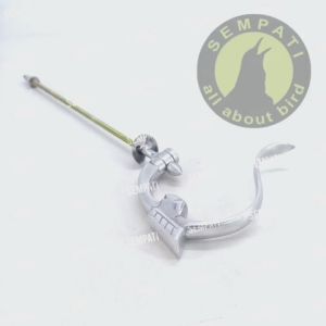 SEMPATI Gantungan Lipat Replika Radja Tutup Oli Alumunium Cantolan Sangkar Kandang Burung Murai Lovebird Kotak Pleci Branjangan GTGRADJA