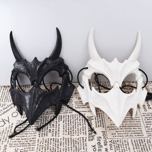 Masker Wajah Desain Tengkorak Setan Untuk Kostum Cosplay Halloween