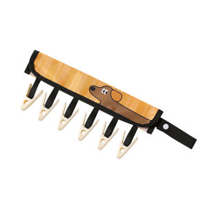 MONLEYTA | Travel Foldable Clothes Hanger Multi-Functional Portable Underwear Socks Fabric Art Storage Rack Cute Cartoon Design For Everyone