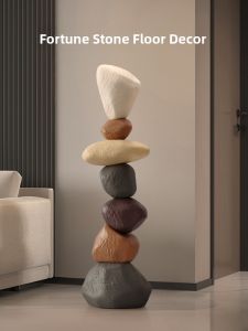 Large Size Living Room Floor Decorations Luxury Minimalist Style TV Cabinet Side High End Feeling Niche Resin Material Entrance