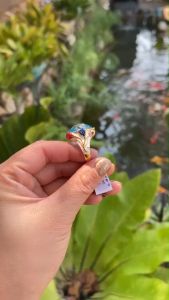 💥แหวนพลอยบลูโทปัส อัญมณีพลอยสวยน้ำใสเครื่องประดับของแท้ พลอยคัดเกรดหายาก งานมงคลประดับราศีบารมี สินค้าเป็นของแท้มีใบรับประกันดูแลตลอดการใช้งาน AUFU STORE