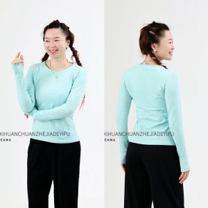 Oulla Early Autumn Casual Long Sleeve round Neck Running Fitness Womens Sweatshirt Breathable Loose Top Yoga T-Shirt