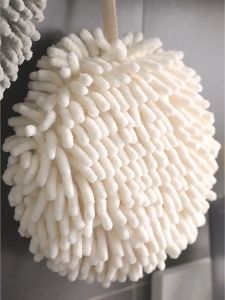 Soft Chenille Hand Towel Ball Super Absorbent Quick Dry Hanging Wipes Cloth Plush Microfiber Towels Bathroom Kitchen