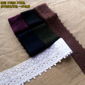 9cm Black and White Blue Green Brown Thickening Embroidery Water Soluble Hollow Lace Skirt Hem Skirt Auxiliary