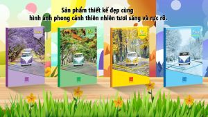 Combo 10 quyển Vở kẻ ngang Hồng Hà 72 trang Pupil Bốn Mùa - 1004