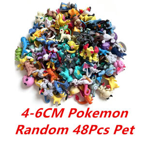 Takara Tomy | 24-72Pcs Pokemon Anime Figure Pikachu Action Toys 4-6cm Cartoon Mini Pet Ornamental Decoration Collect Model Doll Toy Gift