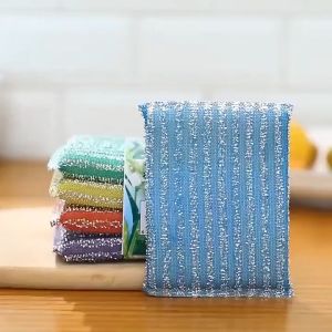 BI Spons Cuci Piring Warna Warni Spon Sponge Sabut Jaring Alat Dishwashing Dapur Masak Busa Serbaguna R1034
