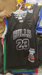 23 24 BLACK EDITION High Quality Jersey Sando with Embroidery Logo - Comfortable and Durable