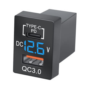 USB C Car Charger Type C PD QC3.0 USB Fast Charger Socket 12V-24V Phone Charge Power Adapter Outlet