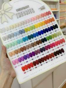 Set sơn gel 60 màu chai nơ cực hot tặng kèm Base Top bảng màu