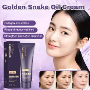 Golden Snake Oil Cream Deep Hydro Moisturizing Anti-Wrinkle Remover Fade Fine Lines Lifting Shrink Pores Improve Dullness
