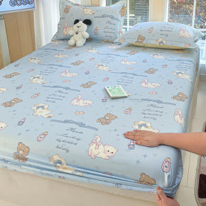 Dansunreve Bedsheet Cotton 1000TC Floral Fittedsheet Single/Queen/King Machine Washable Bed Sheet