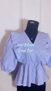 LEONNA YUSI BLOUSE WANITA ATASAN KANTOR KOREAN KEKINIAN KOREA STYLE MUSLIM HIJAB RAMADHAN LEBARAN RAMADAN KEKINIAN PREMIUM