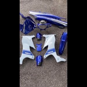 COVERSET ORIGINAL HLY YAMAHA 125 125Z 125ZR BIRU GP STRIPE / STICKER SIAP TAMPAL PERCUMA EMBLEM HONG LEONG YAMAHA