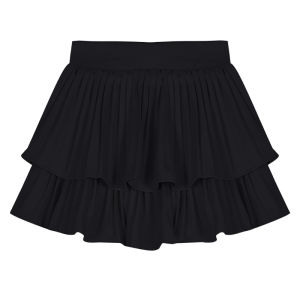 Váy Ngắn Công Chúa Màu Trắng Cạp Cao Che Bụng Cho Nữ Mùa Hè Cỡ Lớn Váy Chữ a Bánh Cỡ Nhỏ