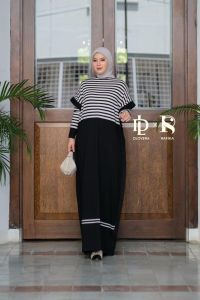 (20) RAFIKA DLOVERA AMISA DRESS Baju Dress Knit Wanita Muslim Amisha Dress By Rafika Dlovera. Nazra Sha