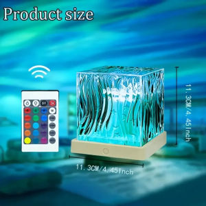 UOSU | Aurora Projector LED Night Light USB Powered 16 Colors Remote Control Auto Rotate Northern Lights Atmosphere Lamp Bedroom Decor