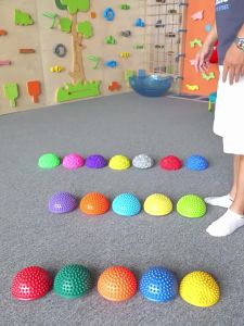 Sensory Balancing Stepping Pod Exercise Stepping Stone Durian Massage Ball for Kids Adult Balance Core Strength Training