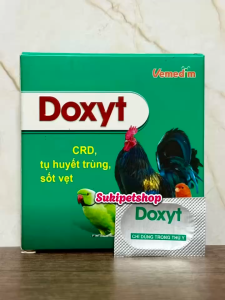 DOXYT - BÁN LẺ VIÊN - SẢN PHẨM HỖ TRỢ CẢI THIỆN CÁC VẤN ĐỀ HÔ HẤP VÀ TIÊU HÓA CHO CHIM CẢNH VẸT VÀ GÀ