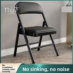 ZHUSHANXIA | Foldable Stackable Chess and Card Room Chair for Home Use Comfortable Long Sitting Breathable