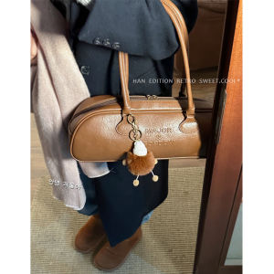 South Korea Special-Interest Design Underarm Bag Female 2023 New Arrival Fall Winter Fashion Satchel Bowling Bag Easiest for Match Shoulder Bag