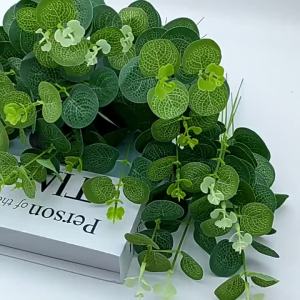 10/20Pcs Eucalyptus Leaves Fake Grass Festival Decoration Outdoor Home Room Wedding Decor Flowers Wreath DIY Artificial Plants