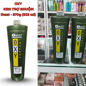 Oxy Kem Trợ Nhuộm Ibest - 870g (923 ml) Hương Thơm Dễ Chịu Chóng Xót Da Đầu.