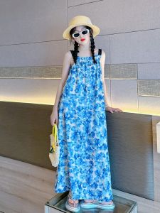 ชุดเดรสเด็กผู้หญิงฤดูร้อน ชุดเดรสชายหาดลำลอง ชุดเด็ก หวานและทันสมัย ชุดเดรสสายเดี่ยว ชุดเด็กผู้หญิง ชุดเดรสเด็กผู้หญิง