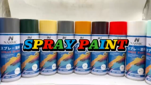 NASMC SPRAY PAINT SOLID COLORS HIGH STRENGTH COVERAGE QUICK DRY DURABLE FADE-RESISTANT WATERPROOF