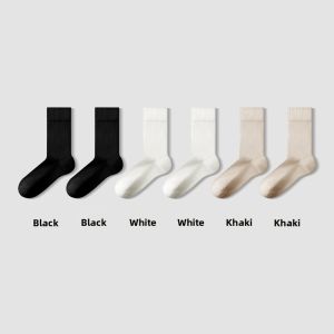 SANBUZHAI | Ice Silk Transparent Thin Stripe Ballet Style Scrunch Socks