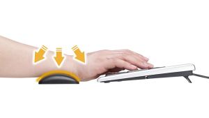 Sanwa Supply | Wrist Support Mouse Pad Keyboard Rest 108-Key Compatible