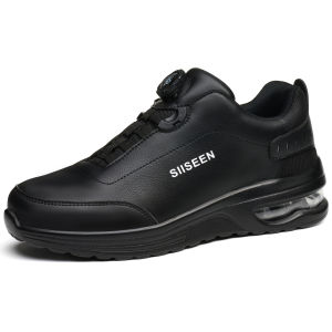 Men Work Shoes Non Slip Oil Resistant Lightweight Soft Sole Comfortable Chef Shoes Breathable Anti Fatigue Slip Resistant Durabl