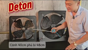 🌀 QUẠT THÔNG GIÓ VUÔNG CÔNG NGHIỆP DETON FADC – SIZE 40/50 CM