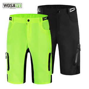 Mountain Bike Shorts Loose Fit Multi-Pockects MTB Shorts Quick Dry Downhill Bicycle Racing Summer Shorts Lightweight No Pad