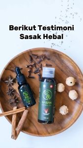 SASAK HERBAL 100ML MINYAK TERAPI HERBAL  MINYAK URUT MINYAK BALUR LUKA DIABETES LUKA BAKAR STROKE SARAF KEJEPIT ASAM URAT
