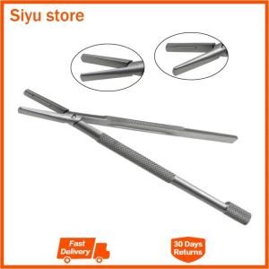 GREATLH Autoclavable Scalpel Handle Blade Fixed Clamping Blade Holder Eyelid Surgery Tool Ophthalmic Stainless Steel